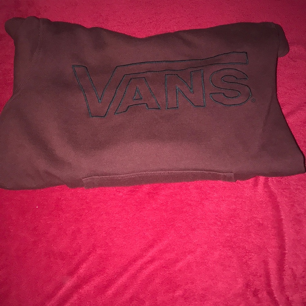 Youth maroon Van’s sweatshirt